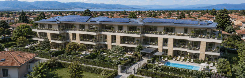 Appartamento con piscina e vista lago a Desenzano del Garda