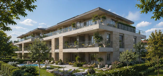 Trilocale con piscina e vista lago a Desenzano del Garda – foto principale