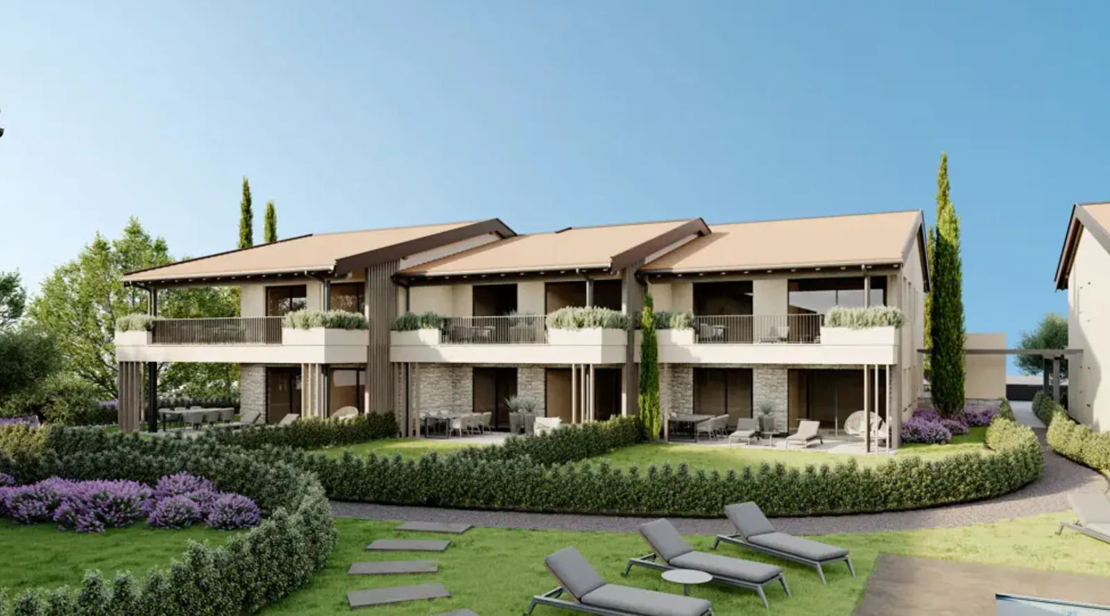 Appartamento con piscina e vista lago a Lazise: foto 4