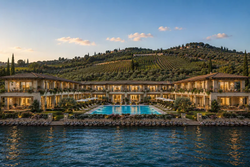 Appartamento con piscina e vista lago a Peschiera del Garda